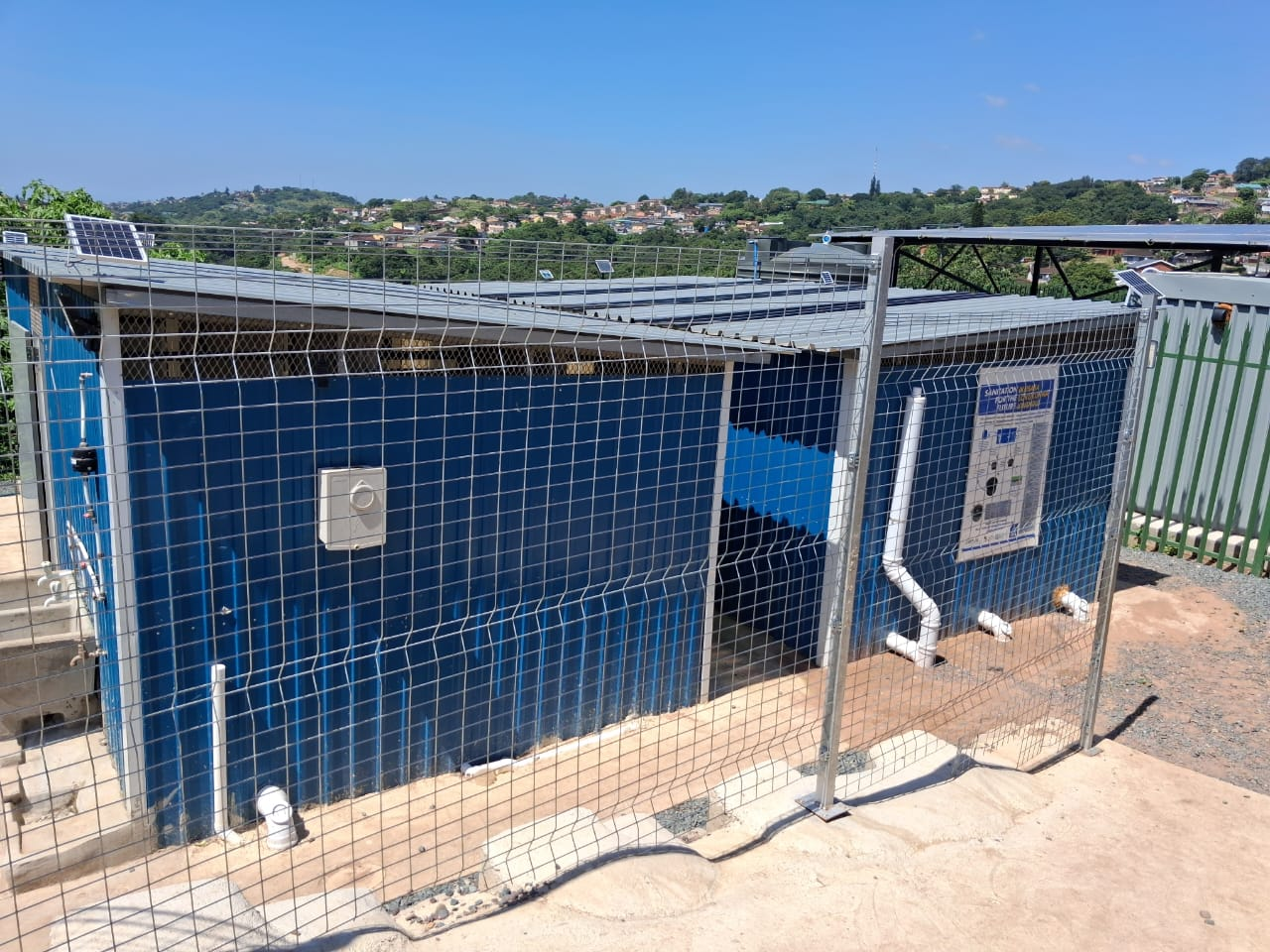 A solar-powered 620-household WESS community system under monitoring